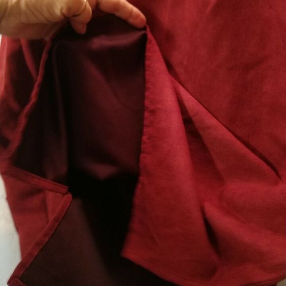 Notations Burgundy Red Long Sleeves Blouse 🥼Button Front Fully Lined - Picture 8 of 11